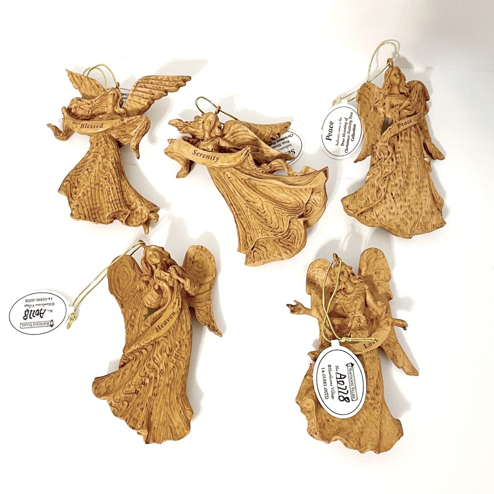 Hawthorn Village Nativity Tree Angel Ornaments
